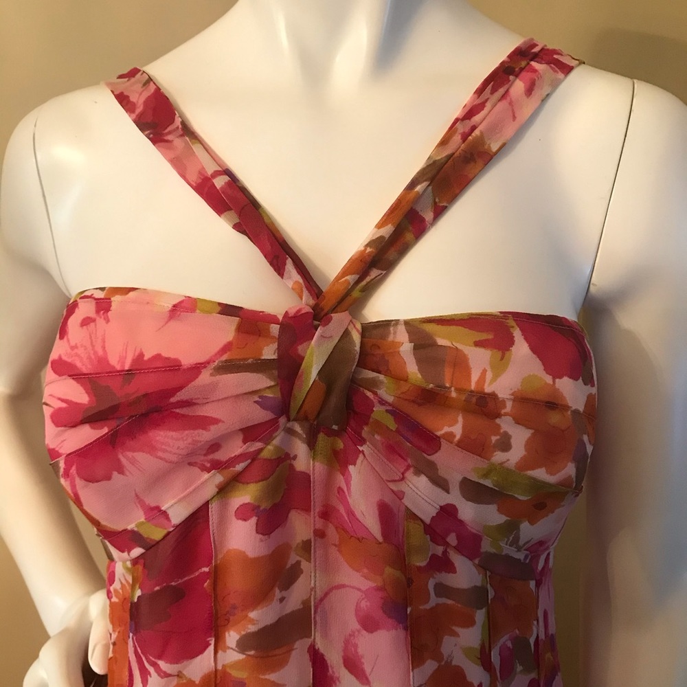 ANNE KLEIN Pink Floral Maxi Dress - Picture 2 of 8